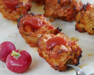 Красный шашлык из свинины