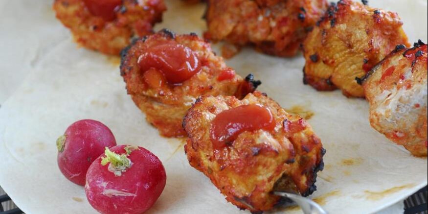 Рецепт красного шашлыка из свинины