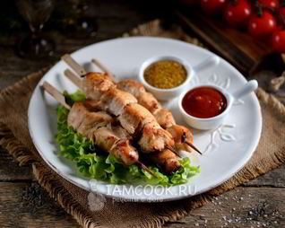 Куриный шашлык в банке в духовке