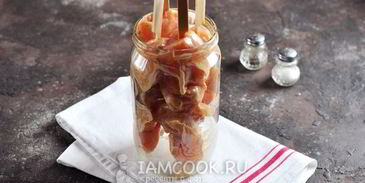 куриный шашлык в банке в духовке