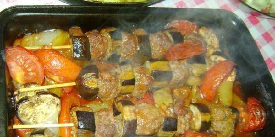 Рецепт шашлычка с баклажанами