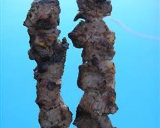 Шашлык из говядины с лаймом