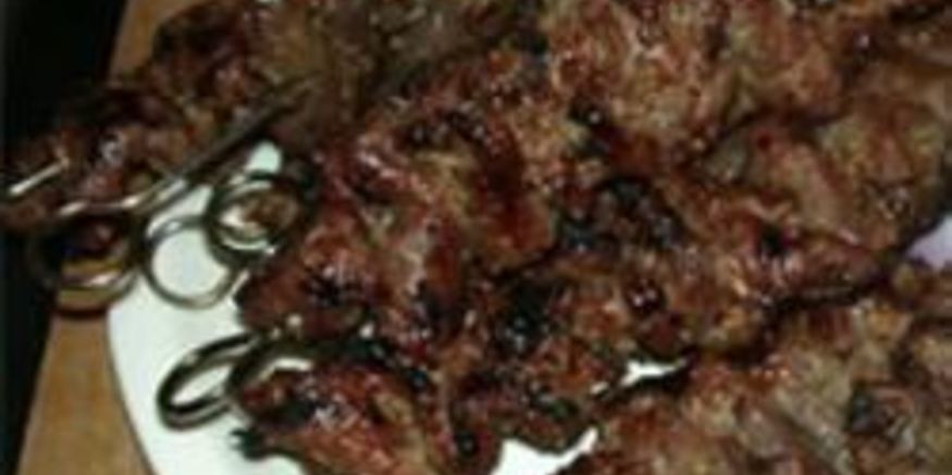 Рецепт шашлыка из говядины в маринаде из красного вина