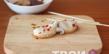 шашлык из кальмара