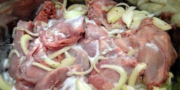 шашлык из кролика