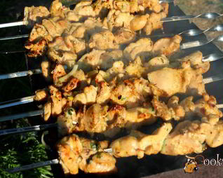 Шашлык из куриного филе на минералке