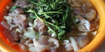 шашлык из куриного филе на минералке