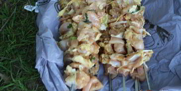 шашлык из куриного филе на минералке