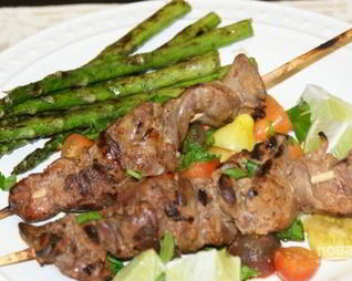 Шашлык из куриной печени