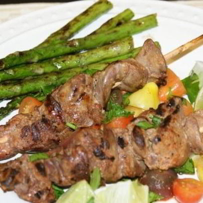 Шашлык из куриной печени