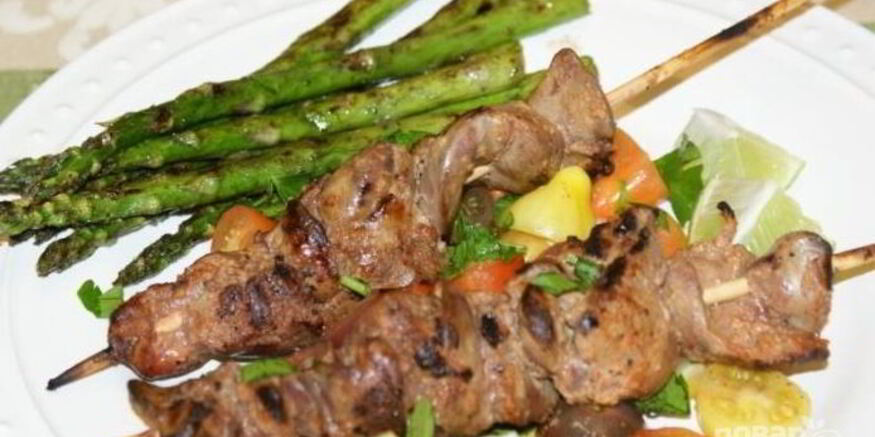 Рецепт шашлыка из куриной печени