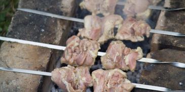 шашлык из курицы на пиве с молоком