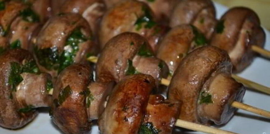 Рецепт шашлыка из шампиньонов