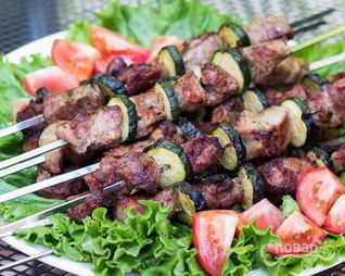Шашлык из шейки свинины