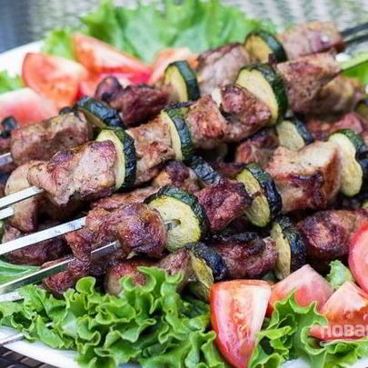 Шашлык из шейки свинины