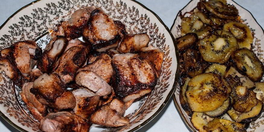 Рецепт шашлыка из свинины с киви