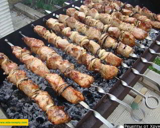 Шашлык из свинины в минералке