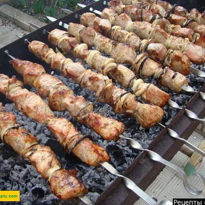 Шашлык из свинины в минералке