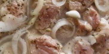 шашлык из свинины в вине