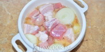 шашлык из свиной грудинки