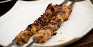 свиной шашлык на гриле