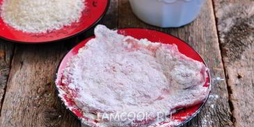 шницель из свиной корейки на кости