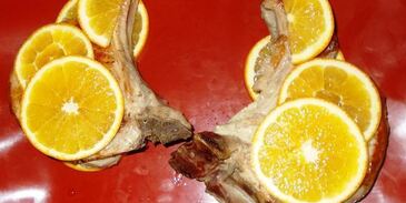 апельсиновый стейк на косточке