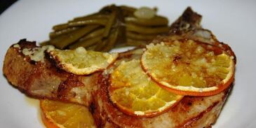 апельсиновый стейк на косточке