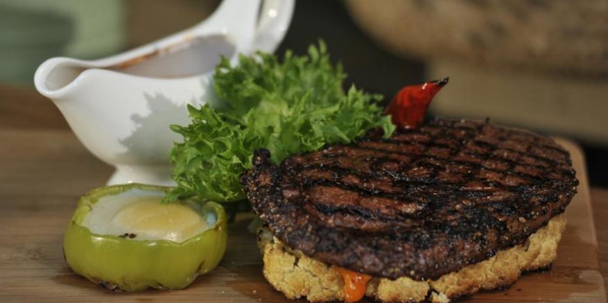 Рецепт двойного стейка