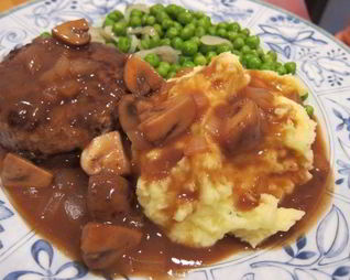 Грибной стейк Салисбури