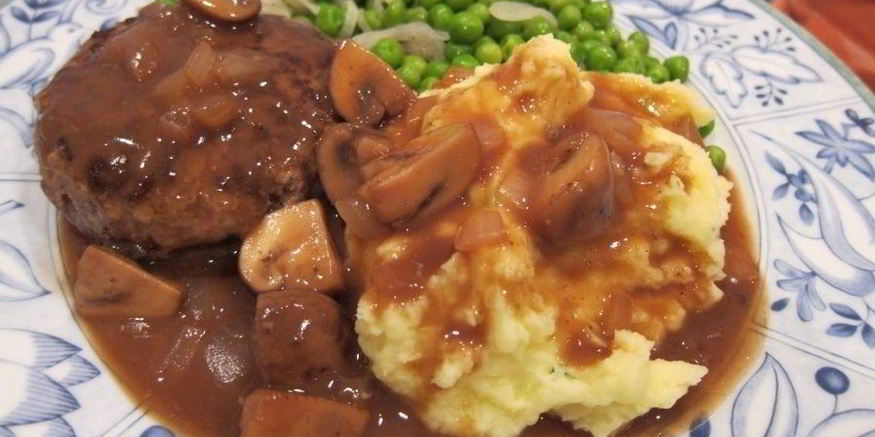 Рецепт грибного стейка салисбури