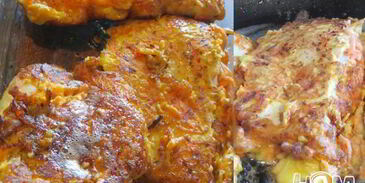 куриные стейки в морковном маринаде