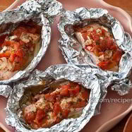 Рецепт Рыбных стейков, запеченных в духовке и фольге