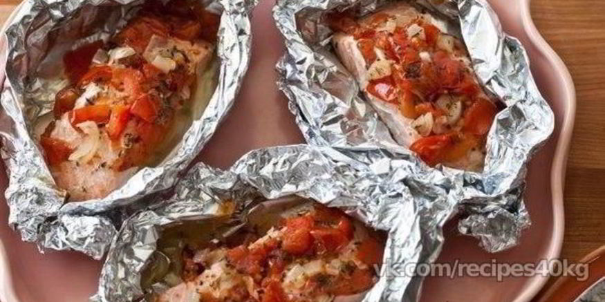 Рецепт рыбных стейков, запеченных в духовке и фольге
