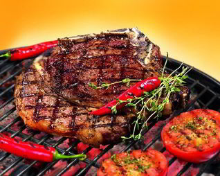 Стейк из говядины на гриле