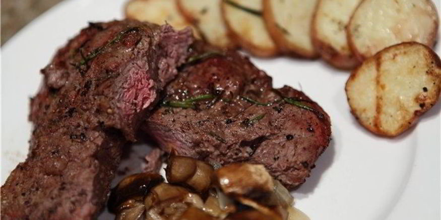 Рецепт стейка из говядины в аэрогриле