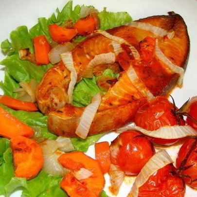 Стейк из кеты