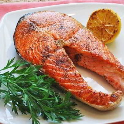 Стейк из кижуча