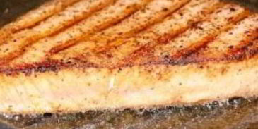 стейк из красной рыбы