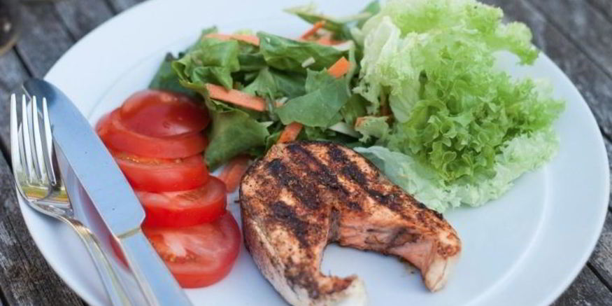 Рецепт стейка из лосося на гриле