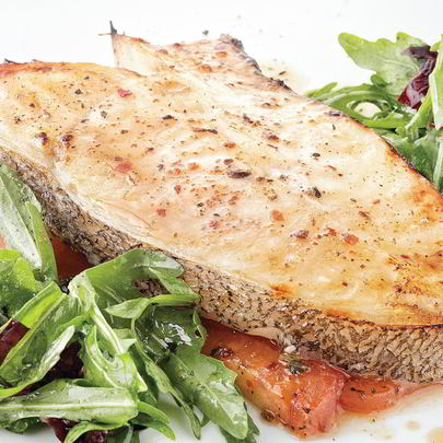 Стейк из палтуса