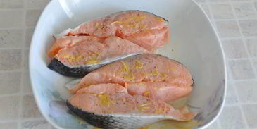 стейк из семги инь-янь