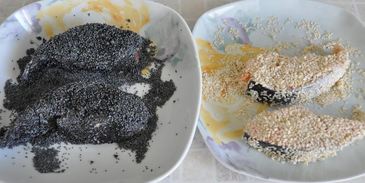 стейк из семги инь-янь