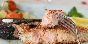 стейк из семги инь-янь