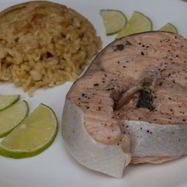 Рецепт Стейка из семги на пару