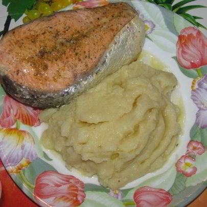 Стейк из семги в мультиварке