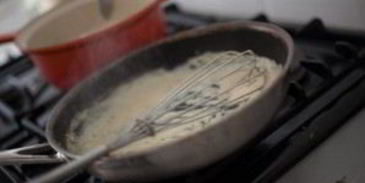 стейк из семги в сливочном соусе