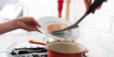 стейк из семги в сливочном соусе