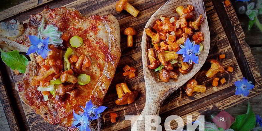 Рецепт стейка из свинины на сковороде