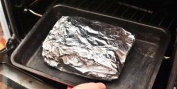 стейк лосося в фольге